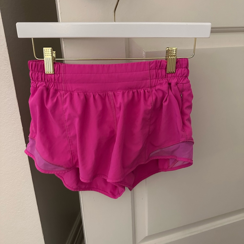 Lululemon Athletica Bright Pink Athletic Shorts